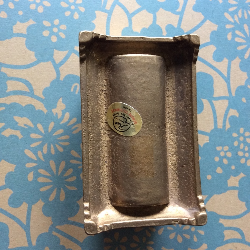 Art Nouveau Style Brass Stamp Holder - Picture 10 of 12